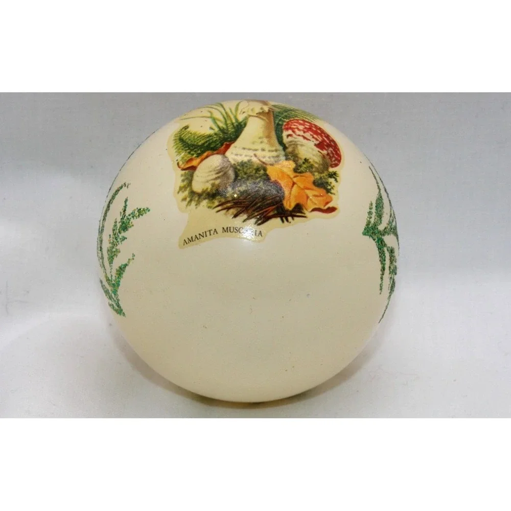 VTG MUSHROOM Glass Christmas Ornament‎ 2.5